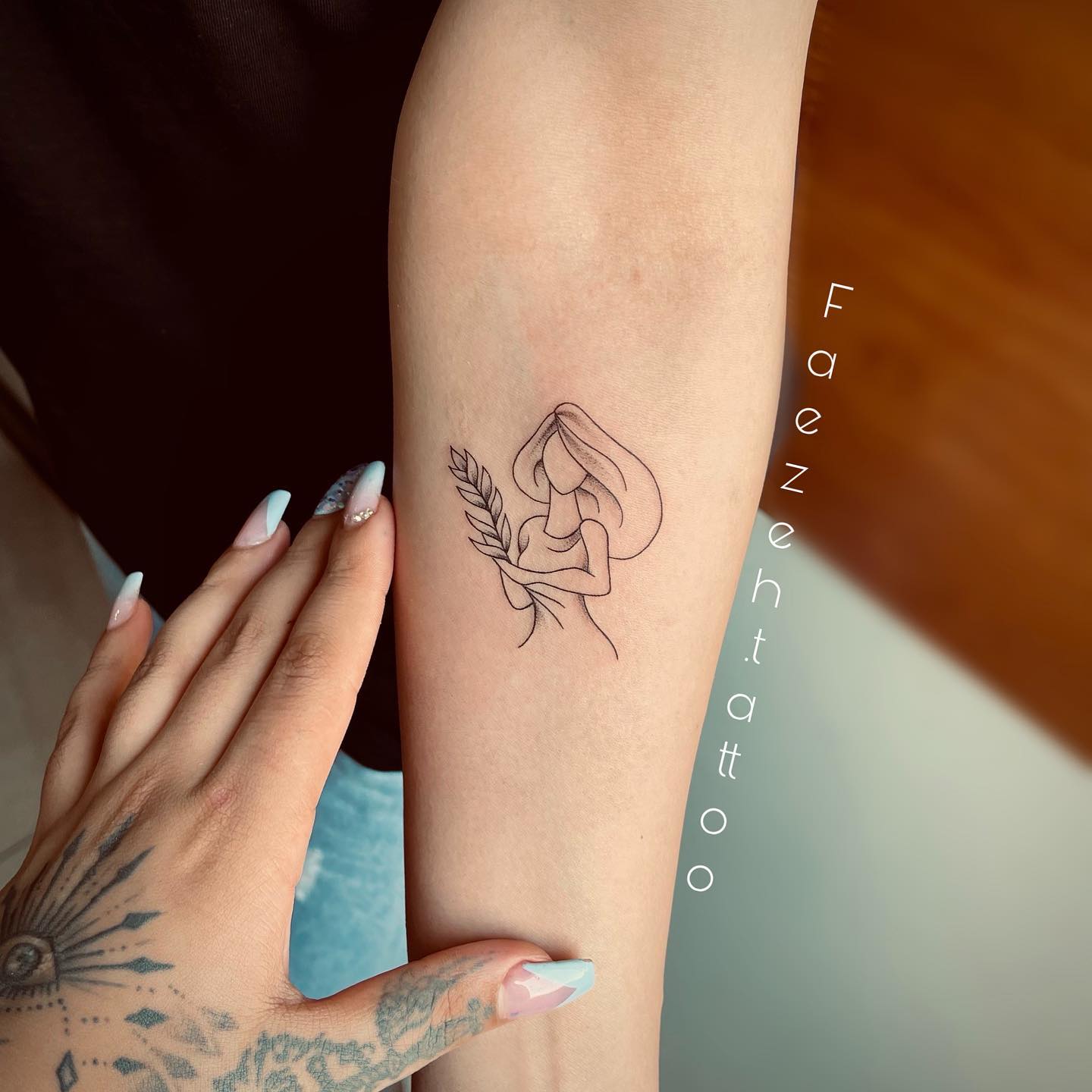 Tatuaje lindo de Virgo