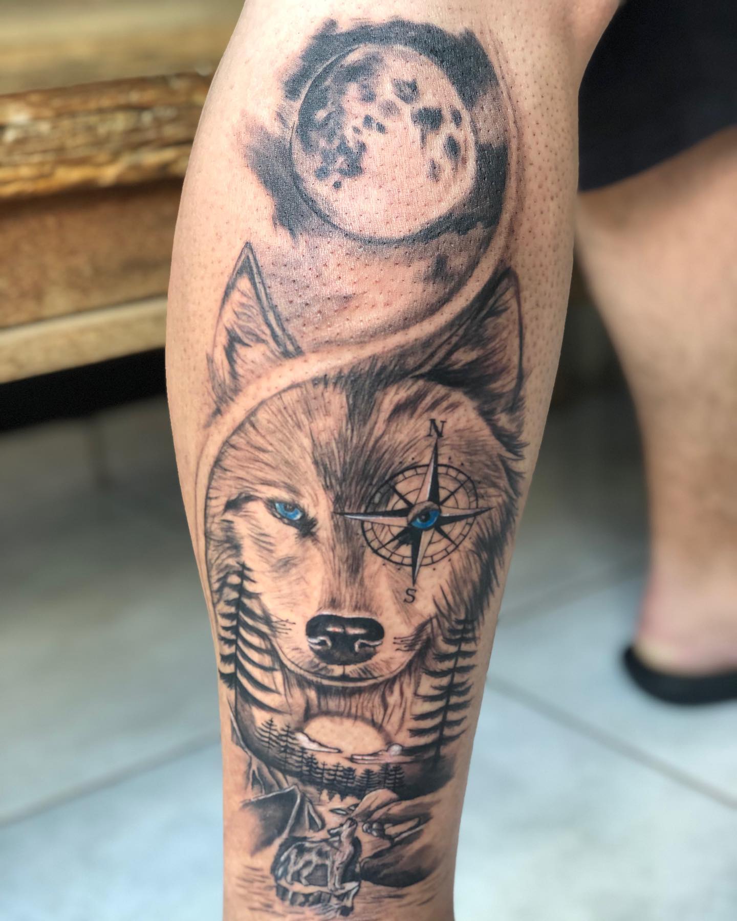 Tatuajes de lobos para hombres