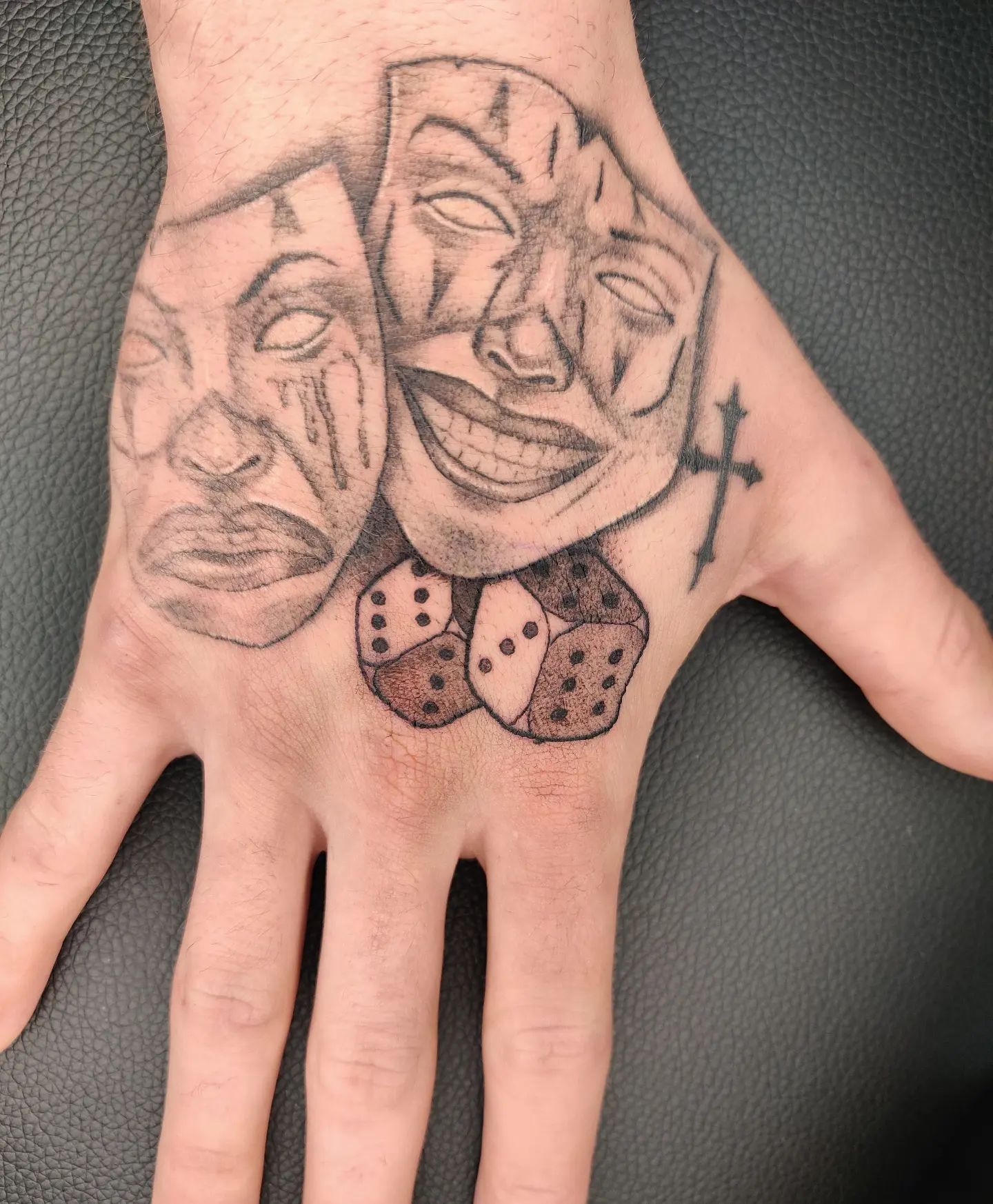 Brazo Dado Tatuaje Impresión