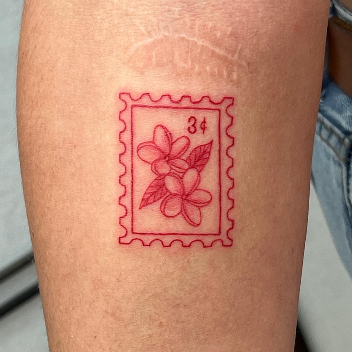 Tatuaje de Sello de Flor
