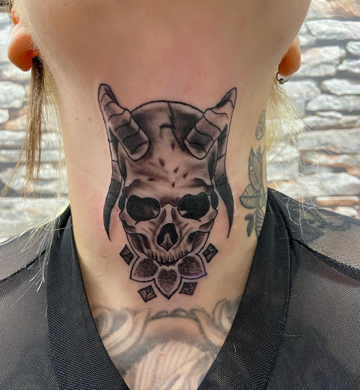 Cráneo Garganta Tatuaje