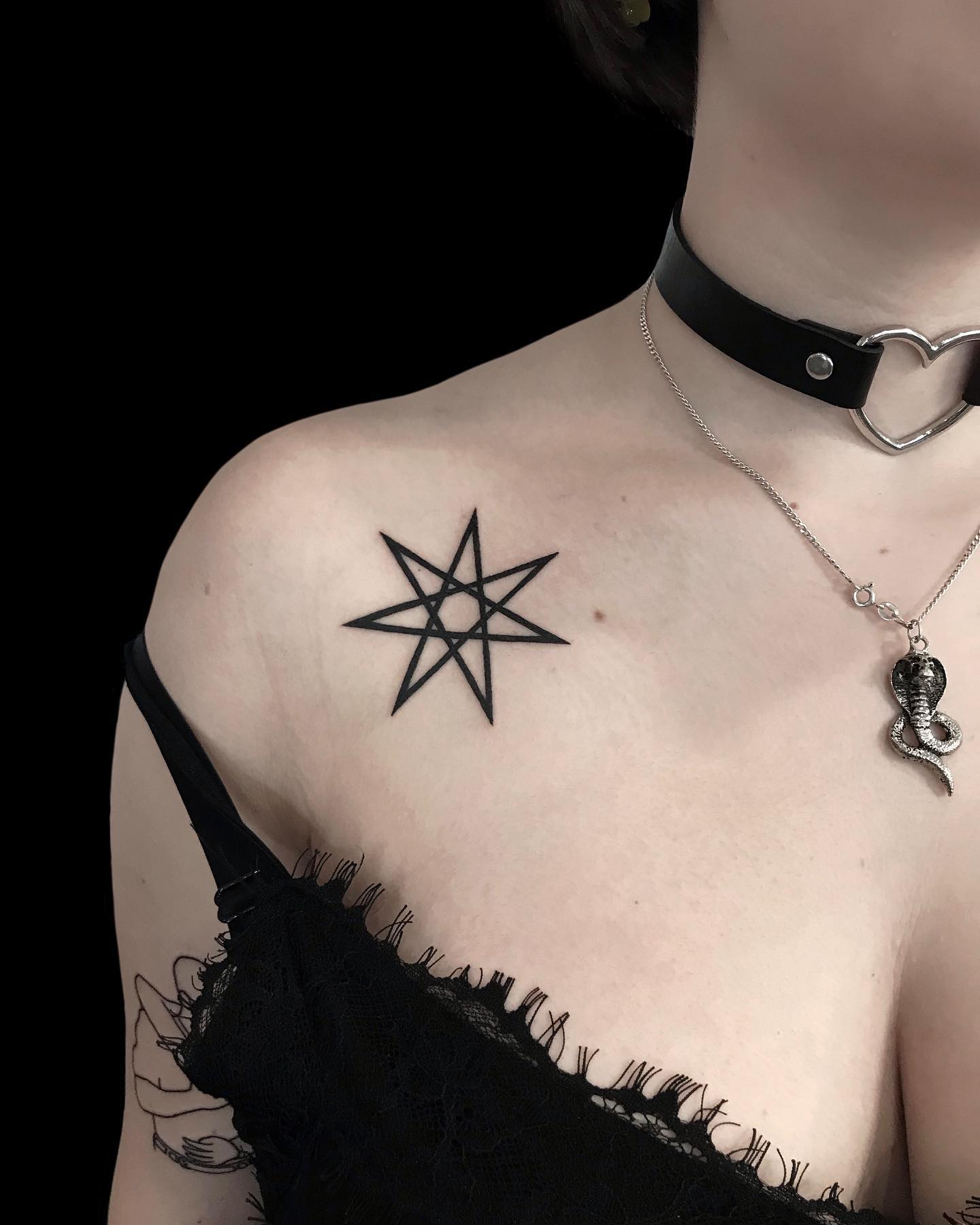 Tatuaje de Estrella Septagrama