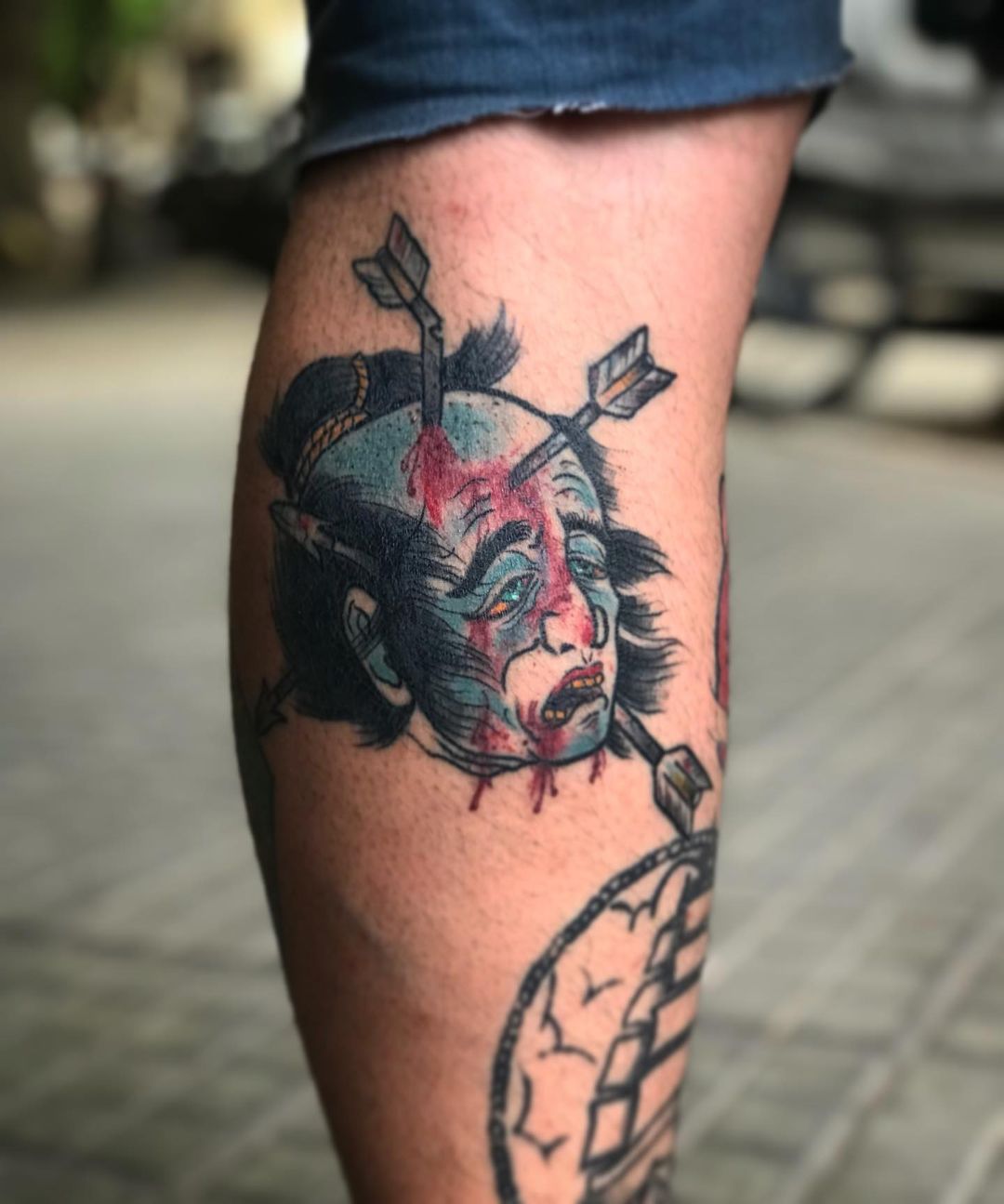 Tatuaje de Namakubi de ternero