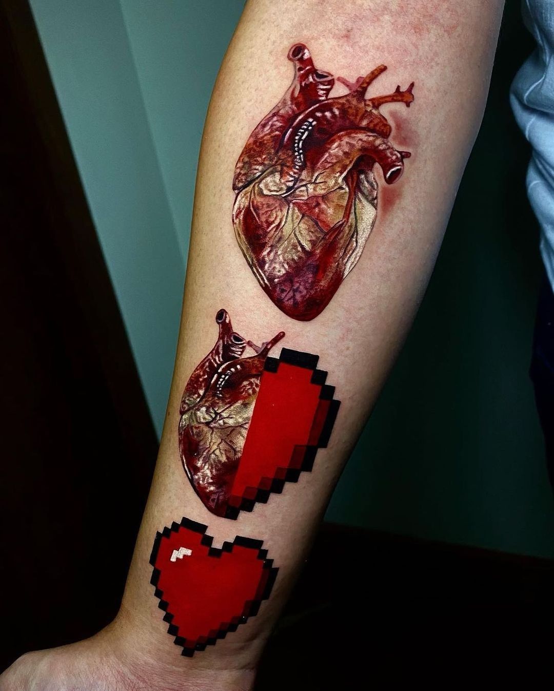 Etapas del tatuaje de corazón