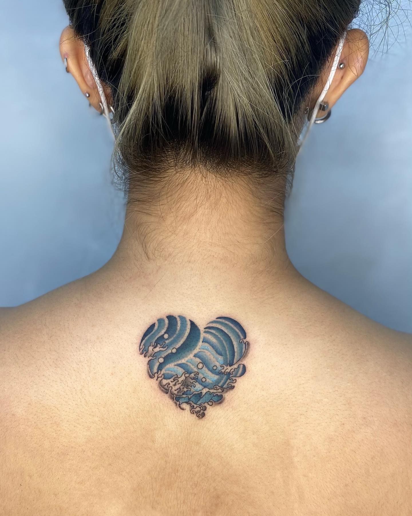 Tatuaje de Onda de Corazón