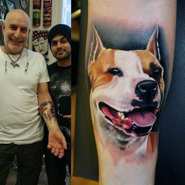 tatuaje perro para hombre 52